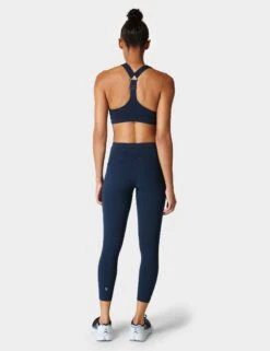 Sweaty Betty Power 7/8 Gym Leggings - Navy Blue -The Sports Edit Store sweaty betty power 7 8 gym leggings navy blue sb5400 7
