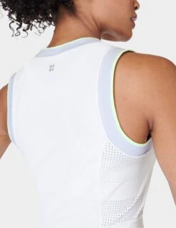 Sweaty Betty Power Ace Mix Pleat Tennis Dress - White -The Sports Edit Store sweaty betty power ace mix pleat tennis dress white sb9296 3