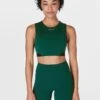 Sweaty Betty Power Advantage Bra Top - Retro Green -The Sports Edit Store sweaty betty power advantage bra top retro green sb9823 1