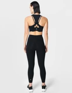 Sweaty Betty Power Contour Plunge Bra - Black -The Sports Edit Store sweaty betty power contour plunge bra black sb8557 5