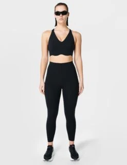 Sweaty Betty Power Contour Plunge Bra - Black -The Sports Edit Store sweaty betty power contour plunge bra black sb8557 6