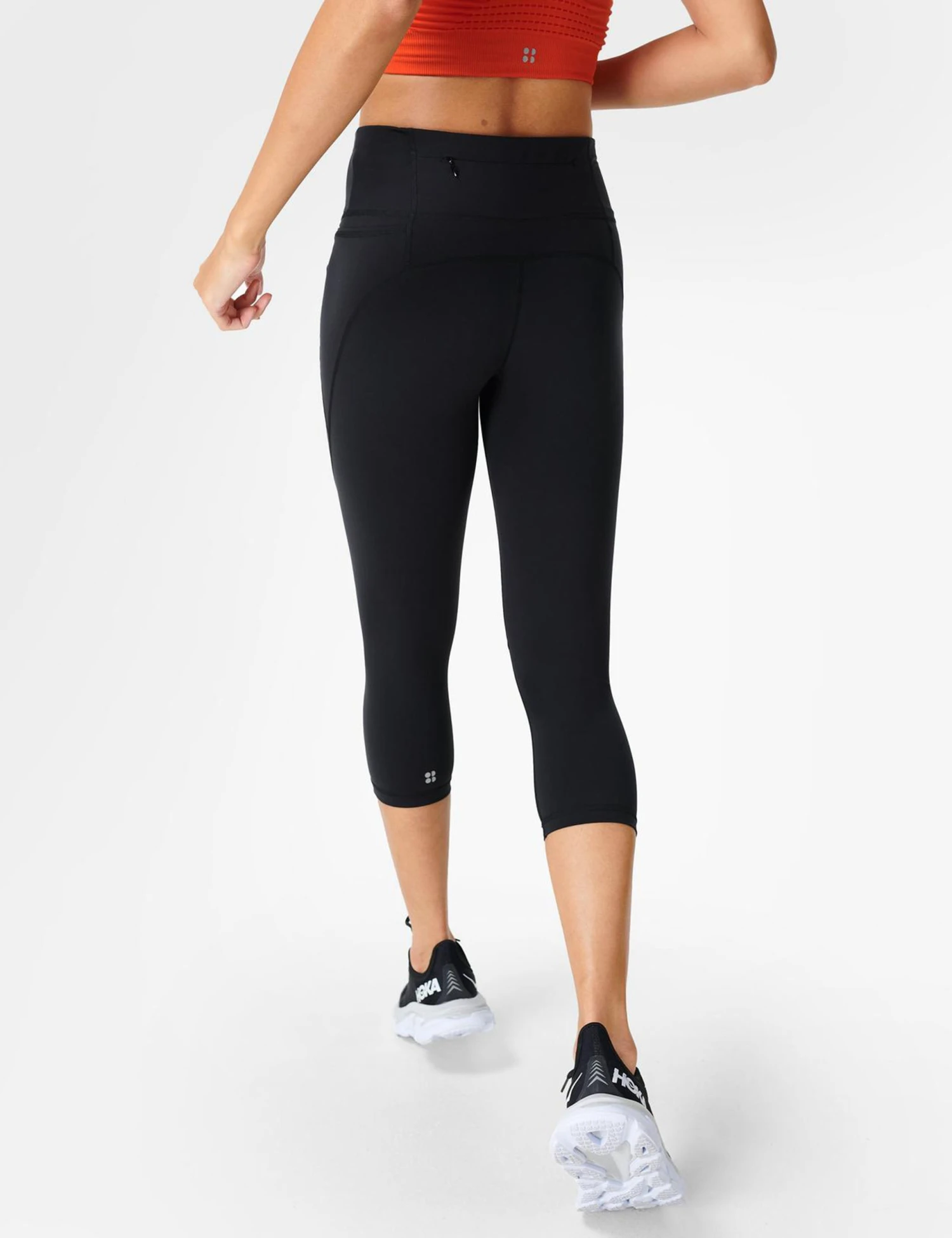Sweaty Betty Power Cropped Gym Leggings - Black 4 Sweaty Betty Power Cropped Gym Leggings - Black - Image 2