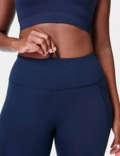 Sweaty Betty Power Gym Leggings - Navy Blue -The Sports Edit Store sweaty betty power gym leggings navy blue sb5400 5