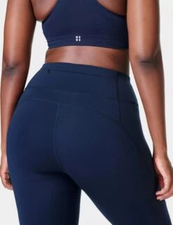 Sweaty Betty Power Gym Leggings - Navy Blue -The Sports Edit Store sweaty betty power gym leggings navy blue sb5400 7
