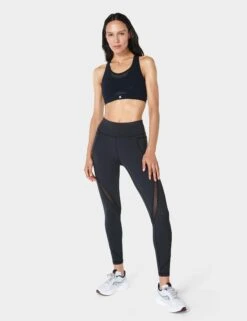 Sweaty Betty Power Icon Running Bra - Black -The Sports Edit Store sweaty betty power icon running bra black sb8395 5