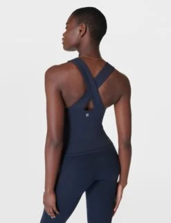 Sweaty Betty Power Illusion Workout Tank - Navy Blue
