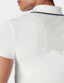 Sweaty Betty Power Match Point Tennis T-Shirt - White -The Sports Edit Store sweaty betty power match point tennis t shirt white sb9737 7