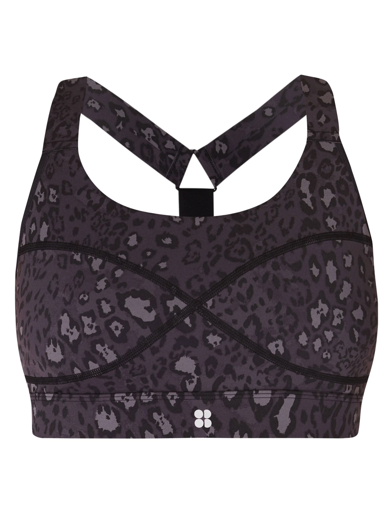 Sweaty Betty Power Medium Support Sports Bra - Black Luxe Leopard Print 8 Sweaty Betty Power Medium Support Sports Bra - Black Luxe Leopard Print - Image 6