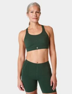 Sweaty Betty Power Medium Support Sports Bra - Trek Green