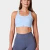 Sweaty Betty Power Medium Support Sports Bra - Breeze Blue -The Sports Edit Store sweaty betty power medium support sports bra breeze blue sb8993 1