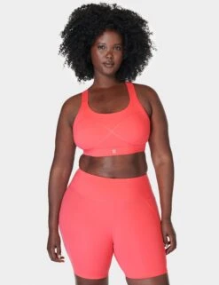 Sweaty Betty Power Medium Support Sports Bra - Coral Pink