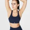 Sweaty Betty Power Medium Support Sports Bra - Navy Blue 1 Sweaty Betty Power Medium Support Sports Bra - Navy Blue -The Sports Edit Store sweaty betty power medium support sports bra navy blue sb8993 1