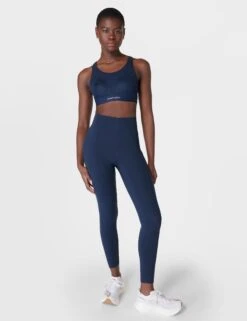 Sweaty Betty Power Pro Running Bra - Navy Blue -The Sports Edit Store sweaty betty power pro running bra navy blue sb9616 7