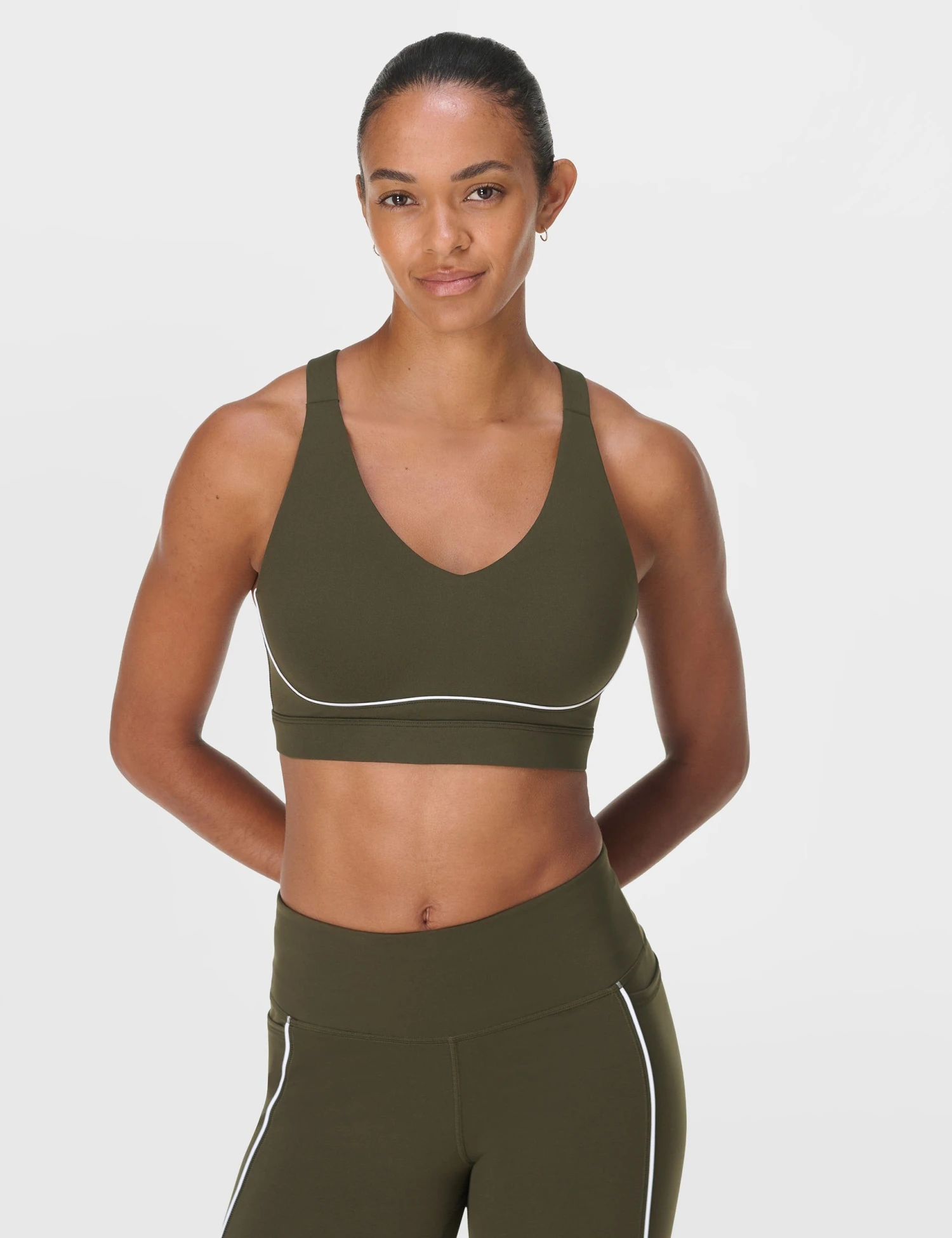 Sweaty Betty Power Pulse Bra - Nori Green/White 3 Sweaty Betty Power Pulse Bra - Nori Green/White