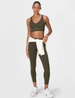 Sweaty Betty Power Pulse Bra - Nori Green/White 15 Sweaty Betty Power Pulse Bra - Nori Green/White -The Sports Edit Store sweaty betty power pulse bra nori green white sb10044 7