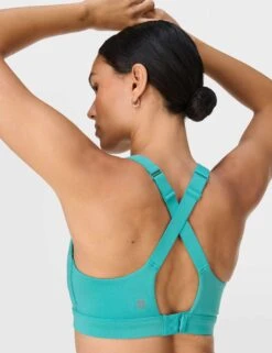 Sweaty Betty Power Pulse Bra - Ripple Blue 11 Sweaty Betty Power Pulse Bra - Ripple Blue -The Sports Edit Store sweaty betty power pulse bra ripple blue sb10044 7