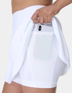 Sweaty Betty Power Skort - White -The Sports Edit Store sweaty betty power skort white sb9322 3
