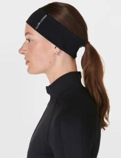 Sweaty Betty Power Training Headband - Black -The Sports Edit Store sweaty betty power training headband black sb9926 3
