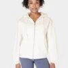 Sweaty Betty Powerhouse Zip Up Hoody - Lily White 2 Sweaty Betty Powerhouse Zip Up Hoody - Lily White -The Sports Edit Store sweaty betty powerhouse zip up hoody lily white sb9824 1