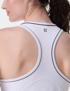 Sweaty Betty Pro Racket Power Tank - White 11 Sweaty Betty Pro Racket Power Tank - White -The Sports Edit Store sweaty betty pro racket power tank white sb9882 4