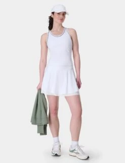 Sweaty Betty Pro Racket Power Tank - White 12 Sweaty Betty Pro Racket Power Tank - White -The Sports Edit Store sweaty betty pro racket power tank white sb9882 6