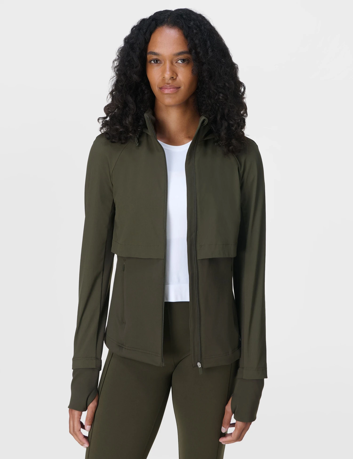 Sweaty Betty Pro Run Water Resistant Run Jacket - Nori Green 3 Sweaty Betty Pro Run Water Resistant Run Jacket - Nori Green