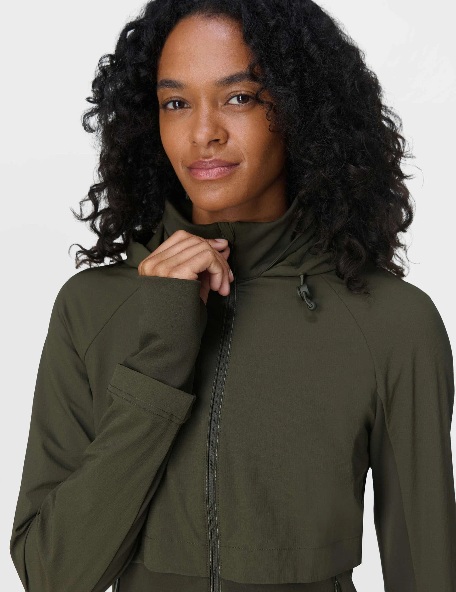 Sweaty Betty Pro Run Water Resistant Run Jacket - Nori Green 5 Sweaty Betty Pro Run Water Resistant Run Jacket - Nori Green - Image 3