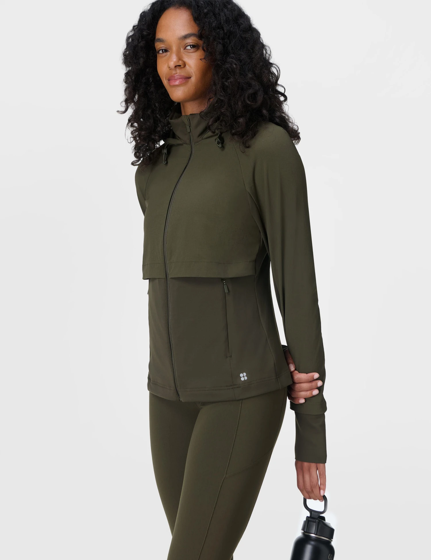 Sweaty Betty Pro Run Water Resistant Run Jacket - Nori Green 8 Sweaty Betty Pro Run Water Resistant Run Jacket - Nori Green - Image 6
