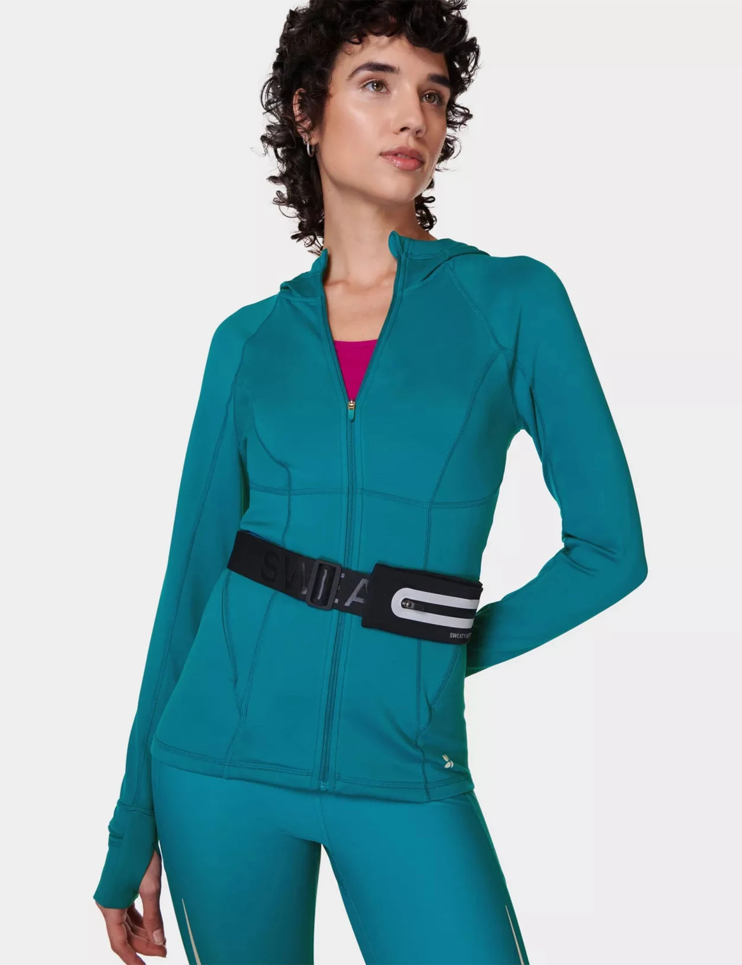 Sweaty Betty Pro Run Zip Up - Reef Teal Blue 7 Sweaty Betty Pro Run Zip Up - Reef Teal Blue - Image 5