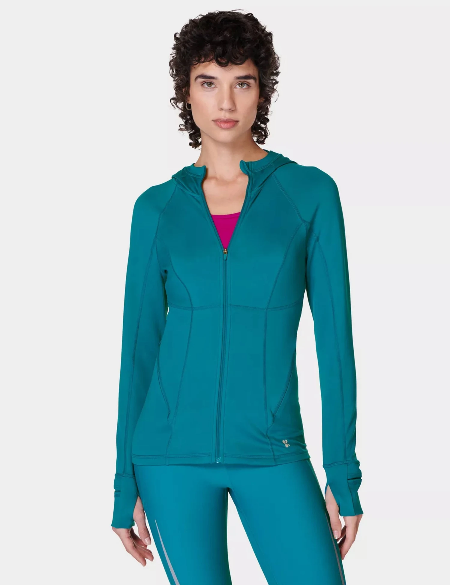 Sweaty Betty Pro Run Zip Up - Reef Teal Blue 3 Sweaty Betty Pro Run Zip Up - Reef Teal Blue
