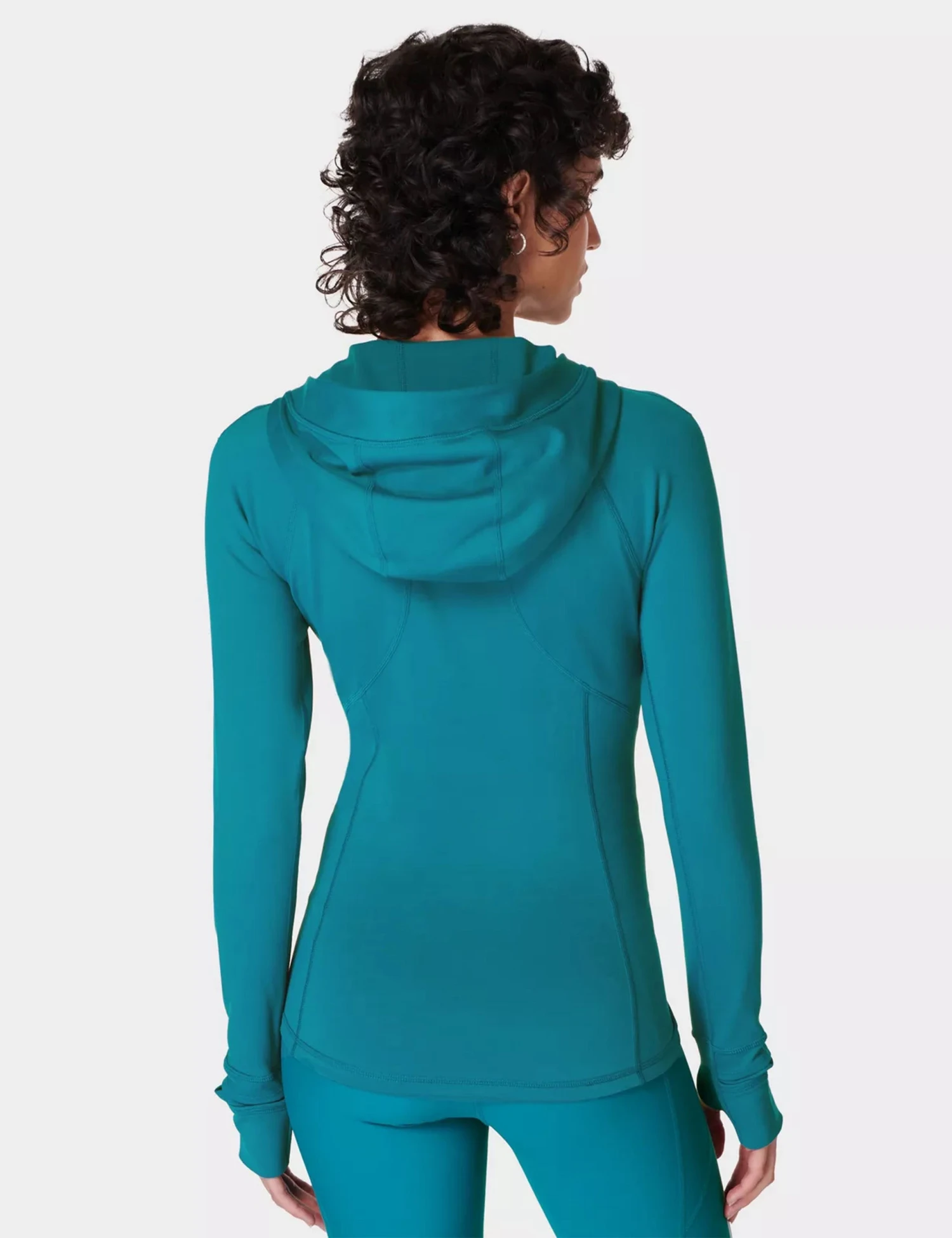 Sweaty Betty Pro Run Zip Up - Reef Teal Blue 4 Sweaty Betty Pro Run Zip Up - Reef Teal Blue - Image 2