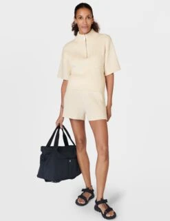 Sweaty Betty Retreat Rib Short - Studio White 12 Sweaty Betty Retreat Rib Short - Studio White -The Sports Edit Store sweaty betty retreat rib short studio white sb9760 7