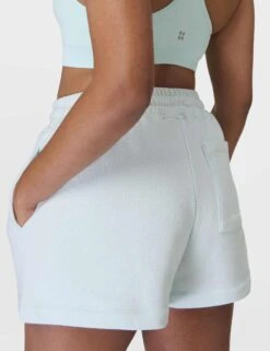 Sweaty Betty The Revive Shorts Set - Day Break Blue -The Sports Edit Store sweaty betty revive boxy short day break blue sb9957 2