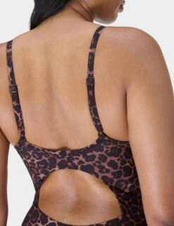 Sweaty Betty Riviera Swimsuit - Blue Pop Wild Leopard Print -The Sports Edit Store sweaty betty riviera swimsuit blue pop wild leopard sb10157 2