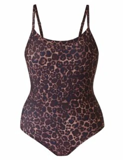 Sweaty Betty Riviera Swimsuit - Blue Pop Wild Leopard Print -The Sports Edit Store sweaty betty riviera swimsuit blue pop wild leopard sb10157 5