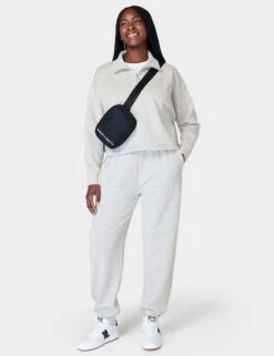 Sweaty Betty Sand Wash Cuffed Trousers - Ice Grey Marl -The Sports Edit Store sweaty betty sand wash cuffed trousers ice grey marl sb8076 4