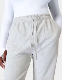 Sweaty Betty Sand Wash Cuffed Trousers - Ice Grey Marl -The Sports Edit Store sweaty betty sand wash cuffed trousers ice grey marl sb8076 6
