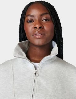 Sweaty Betty Sand Wash Funnel Neck Half Zip - Ice Grey Marl 11 Sweaty Betty Sand Wash Funnel Neck Half Zip - Ice Grey Marl -The Sports Edit Store sweaty betty sand wash funnel neck half zip ice grey marl sb9531 7