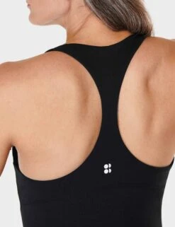 Sweaty Betty Soft Sculpt Sleek Racerback Tank - Black -The Sports Edit Store sweaty betty soft sculpt sleek racerback tank black sb9301 4