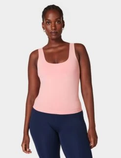 Sweaty Betty Softly Seamless Vest in Soft Pink