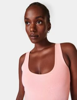 Sweaty Betty Softly Seamless Vest in Soft Pink -The Sports Edit Store sweaty betty softly seamless vest soft pink sb9406 7