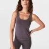 Sweaty Betty Softly Seamless Vest - Urban Grey -The Sports Edit Store sweaty betty softly seamless vest urban grey sb9406 1