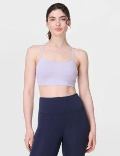 Sweaty Betty Spirit Restored Yoga Bra - Heather Purple
