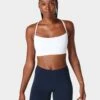 Sweaty Betty Spirit Restored Yoga Bra - White -The Sports Edit Store sweaty betty spirit restored yoga bra white sb8402 1