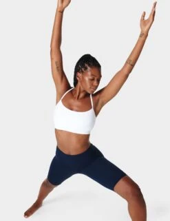 Sweaty Betty Spirit Restored Yoga Bra - White 9 Sweaty Betty Spirit Restored Yoga Bra - White -The Sports Edit Store sweaty betty spirit restored yoga bra white sb8402 4