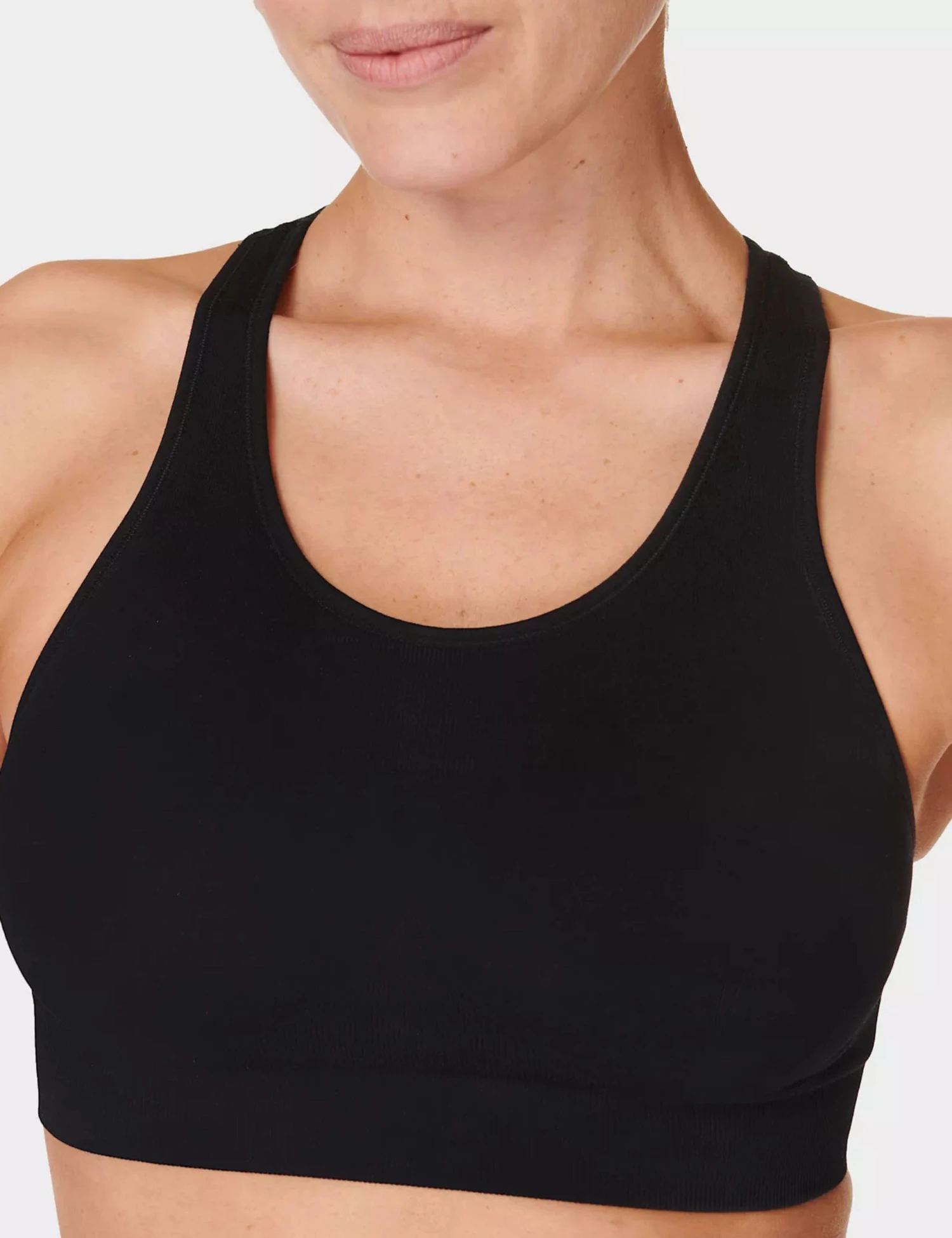 Sweaty Betty Stamina Seamless Sports Bra - Black 5 Sweaty Betty Stamina Seamless Sports Bra - Black - Image 3