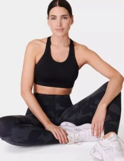 Sweaty Betty Stamina Seamless Sports Bra - Black 12 Sweaty Betty Stamina Seamless Sports Bra - Black -The Sports Edit Store sweaty betty stamina seamless sports bra black sb10260 6