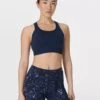 Sweaty Betty Stamina Seamless Sports Bra - Navy Blue -The Sports Edit Store sweaty betty stamina seamless sports bra navy blue sb10260 1