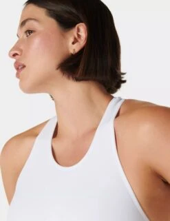Sweaty Betty Stamina Seamless Sports Bra - White -The Sports Edit Store sweaty betty stamina seamless sports bra white sb10260 3