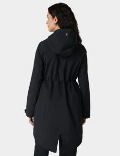 Sweaty Betty Stride Waterproof Parka - Black -The Sports Edit Store sweaty betty stride waterproof parka black sb4932 2
